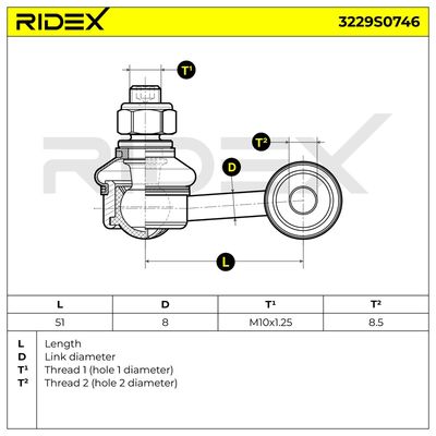 биалета RIDEX 3229S0746