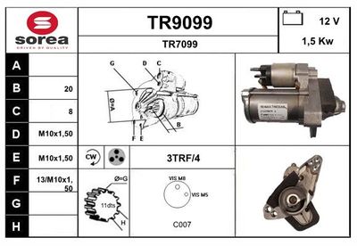 STARTER SNRA TR9099