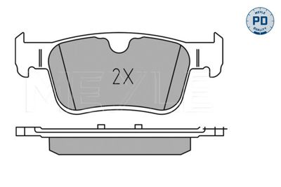 Brake Pad Set, disc brake 025 225 6816/PD