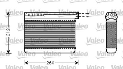 VALEO 812240 Радіатор пічки для BMW (Бмв)