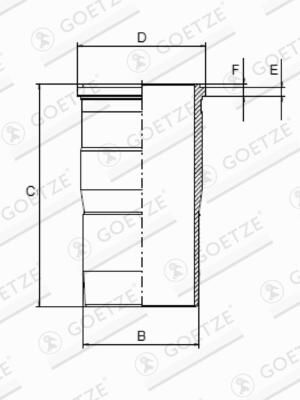 Camasa cilindru GOETZE ENGINE 15-451231-00