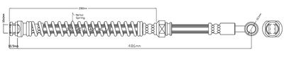 Тормозной шланг MOTAQUIP VBH1028 для MITSUBISHI SPACE