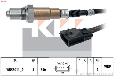 Sonda lambda KW 498 540