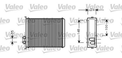 Теплообменник, отопление салона VALEO 812327 для VOLVO 850