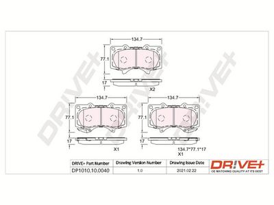 SET PLACUTE FRANA FRANA DISC Dr!ve+ DP1010100040