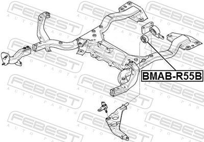 Mounting, control/trailing arm BMAB-R55B