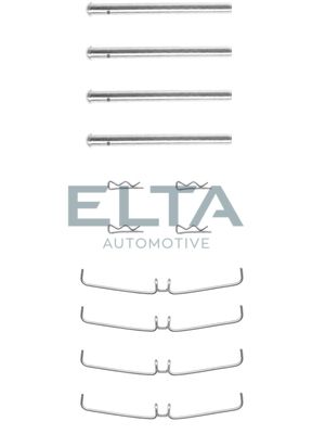 Комплектующие, колодки дискового тормоза ELTA AUTOMOTIVE EA8559 для JAGUAR E-TYPE