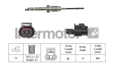 czujnik, temperatura spalin INTERMOTOR 27415
