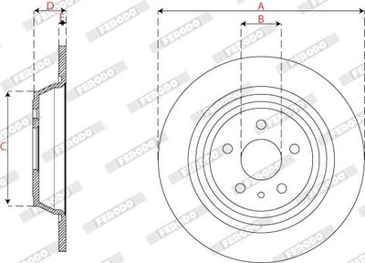 BREMSSCHEIBE FERODO DDF2788C 2