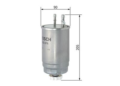 Bränslefilter BOSCH F 026 402 076