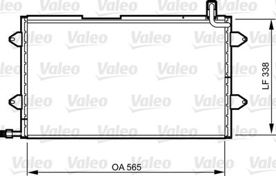 VALEO 817024 Радіатор кондиціонера для VW (Фольксваген_)