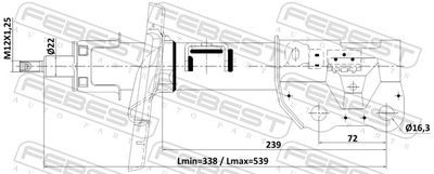 AMORTIZOR FEBEST 05110001FL 1