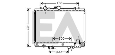 EACLIMA 31R51097 Радиатор охлаждения двигателя для MITSUBISHI L200
