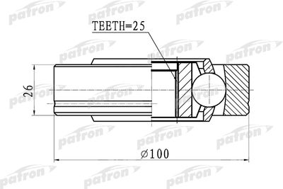 PATRON PCV1094 ШРУС  для BMW X5 (Бмв X5)
