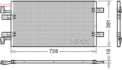 DENSO DCN20019 Радиатор кондиционера  для RENAULT TRAFIC (Рено Трафик)