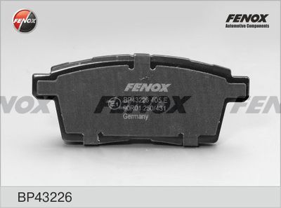 Комплект тормозных колодок, дисковый тормоз FENOX BP43226 для MAZDA CX-9