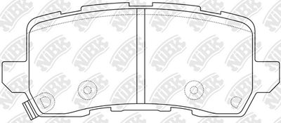 Комплект тормозных колодок, дисковый тормоз NiBK PN0648 для ACURA MDX