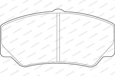 Комплект тормозных колодок, дисковый тормоз WAGNER WBP21141A для FORD P100