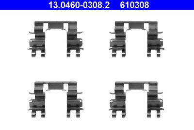 Комплектующие, колодки дискового тормоза ATE 13.0460-0308.2 для HONDA CIVIC