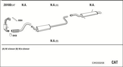 Układ wydechowy WALKER CIK033258