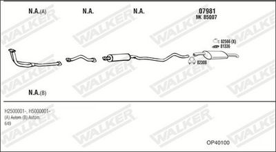 SISTEM DE ESAPAMENT WALKER OP40100