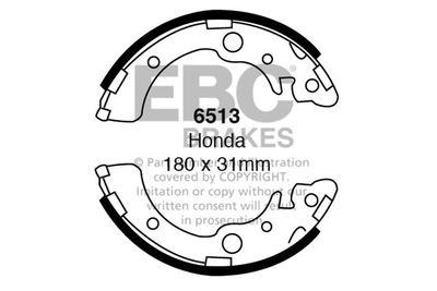 Комплект тормозных колодок EBC Brakes 6513 для HONDA CRX