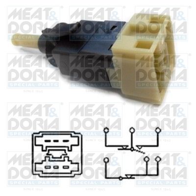 Выключатель фонаря сигнала торможения MEAT & DORIA 35065 для MERCEDES-BENZ SLR