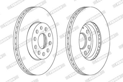 DISC FRANA FERODO DDF1218C 1