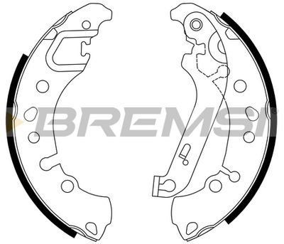 Комплект тормозных колодок BREMSI GF1115 для FORD FIESTA
