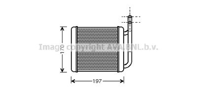 AVA QUALITY COOLING HY6136 Радиатор печки  для HYUNDAI H100 (Хендай Х100)