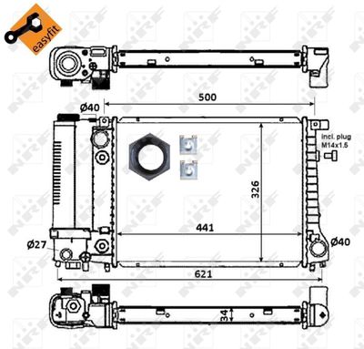 RADIATOR RACIRE MOTOR NRF 51356 4