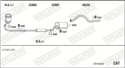 Изпускателна система WALKER DH45002