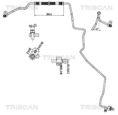 тръбопровод за високо налягане/вакуум, климатизация TRISCAN 9010 29157