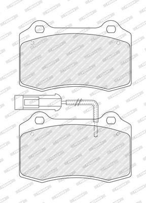 BREMSBELAGSATZ SCHEIBENBREMSE FERODO FDB721 1