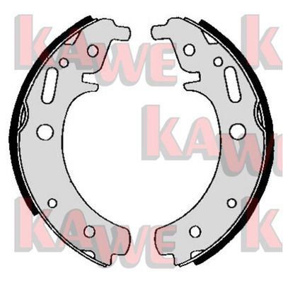 Комплект тормозных колодок KAWE 05790 для TRABANT 1.1