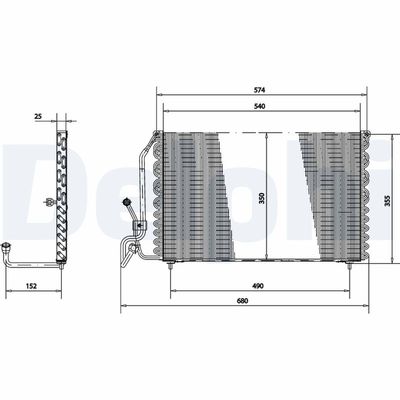 CONDENSATOR CLIMATIZARE DELPHI TSP0225177