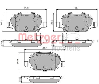 Brake Pad Set, disc brake 1170818