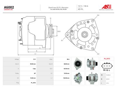 Alternator AS-PL A6002