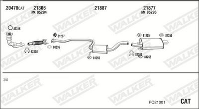 Изпускателна система WALKER FO21001