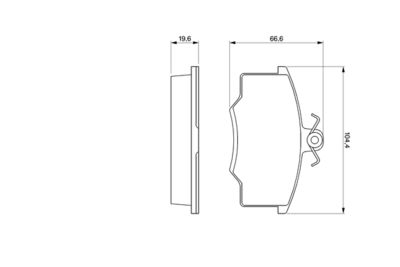 BREMSBELAGSATZ SCHEIBENBREMSE