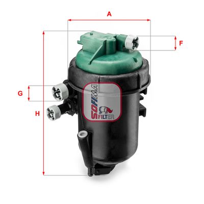 SOFIMA S 5173 GC Топливный фильтр  для FIAT IDEA (Фиат Идеа)