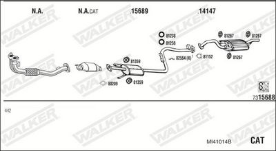 SISTEM DE ESAPAMENT WALKER MI41014B