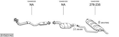 ABGASANLAGE BOSAL SYS23142