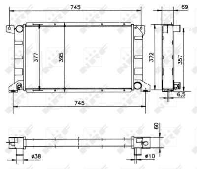 Радиатор, охлаждение двигателя WILMINK GROUP WG1721772 для FORD TRANSIT