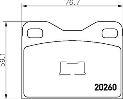 Комплект тормозных колодок, дисковый тормоз TEXTAR 2026002 для PEUGEOT 104