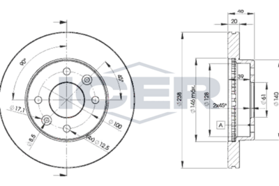 спирачен диск ICER 78BD4287-2