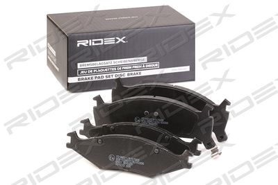 Комплект тормозных колодок, дисковый тормоз RIDEX 402B1048 для KIA RETONA