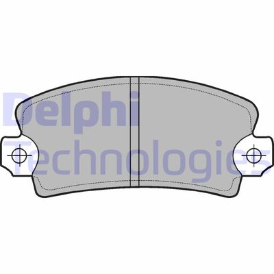 Комплект тормозных колодок, дисковый тормоз DELPHI LP54 для RENAULT 16