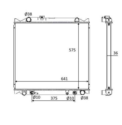 RADIATOR RACIRE MOTOR NRF 58647 4