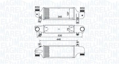 MAGNETI MARELLI 351319204930 Интеркулер для FORD FIESTA Автофургон / микроавтобус (J5_, J3_)